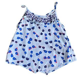 Epic Threads Girls Lightweight Hankerchief Bottom Tank Top-Blue-Size 5-NWT